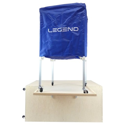 Podest treningowy 55x80x120 cm mobilny z półką na kosz - Legend Sport