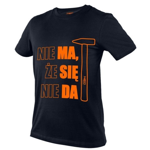 T-SHIRT Z NADRUKIEM MA SIĘ DA ROZMIAR L T-SHIRT Z NADRUKIEM MA SIĘ DA ROZMIAR L