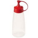 Butelka z dozownikiem i zatyczką / dyspenser pojemnik do sosów 525 ml