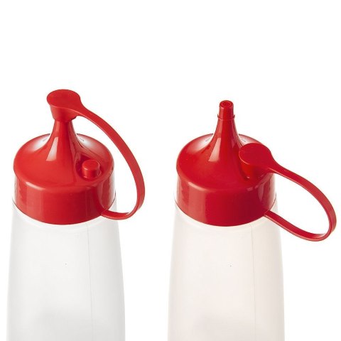 Butelka z dozownikiem i zatyczką / dyspenser pojemnik do sosów 525 ml Butelka z dozownikiem i zatyczką / dyspenser pojemnik do sosów 525 ml