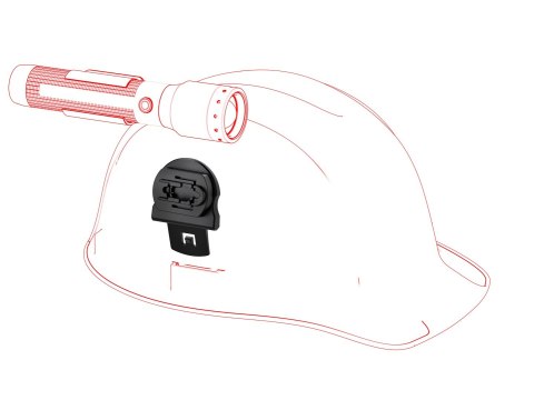 Mocowanie do kasku Ledlenser z adapterem typu A Mocowanie do kasku Ledlenser z adapterem typu A