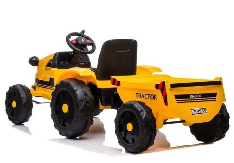 Traktor na Akumulator z Przyczepą CH9959 Żółty Traktor na Akumulator z Przyczepą CH9959 Żółty