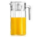 Dzbanek szklany do wody kompotu napojów lemoniady z uchwytem i pokrywką 1,5 l