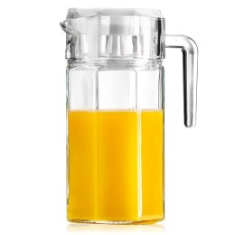 Dzbanek szklany do wody kompotu napojów lemoniady z uchwytem i pokrywką 1,5 l