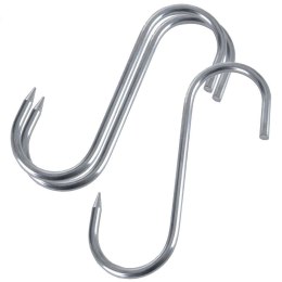 Haczyk hak wieszak stalowy do wędzarni na kiełbasy wędliny 13,5x9 cm 3 sztuki