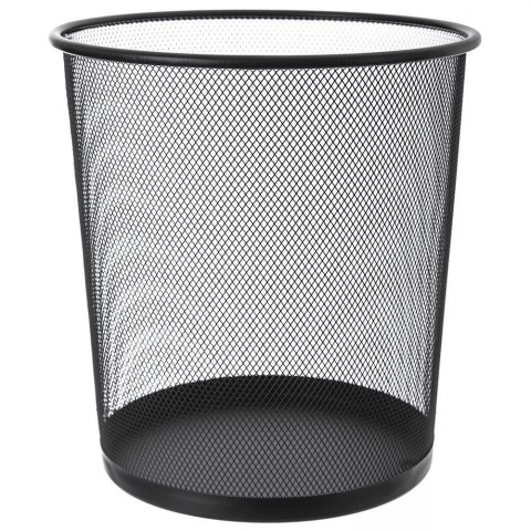 Kosz na odpady śmieci biurowy metalowy czarny 26x28 cm Kosz na odpady śmieci biurowy metalowy czarny 26x28 cm