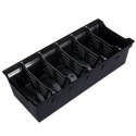 Organizer pojemnik kuchenny na torebki z przyprawami czarny 30x13x8 cm