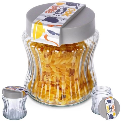 Pojemnik na produkty sypkie szklany 900 ml Pojemnik na produkty sypkie szklany 900 ml