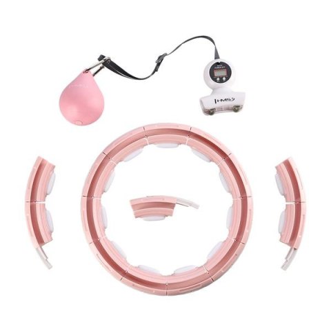 HHM15 HULA HOP PINK Z MAGNESEM I OBCIĄŻNIKIEM + LICZNIK HMS HHM15 HULA HOP PINK Z MAGNESEM I OBCIĄŻNIKIEM + LICZNIK HMS