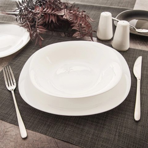 Talerz obiadowy głęboki szklany LUNA 21 cm, 500 ml Talerz obiadowy głęboki szklany LUNA 21 cm, 500 ml