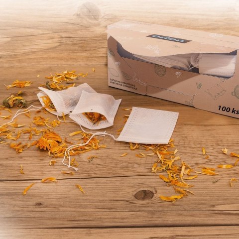 Torebki tekstylne do zaparzania herbaty woreczki do parzenia ziół kawy filtr 100 sztuk Torebki tekstylne do zaparzania herbaty woreczki do parzenia ziół kawy filtr 100 sztuk