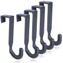 Wieszak na drzwi szary 5 szt.