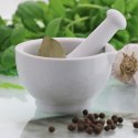 Moździerz do przypraw ceramiczny z tłuczkiem do ucierania przypraw ziół orzechów 10,5 cm