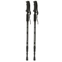 Kijki kije trekkingowe do nordic walking składane 2 sztuki czarne