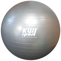 Piłka Gimnastyczna Rehabilitacyjna Dmuchana do Ćwiczeń Szara KUBISPORT 85 cm