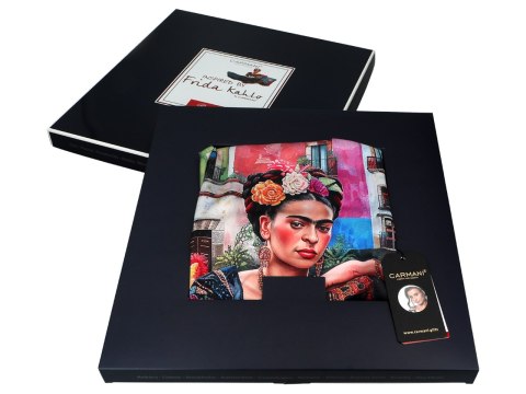 Szal - Inspirowany malarstwem F. Kahlo (CARMANI) Szal - Inspirowany malarstwem F. Kahlo (CARMANI)