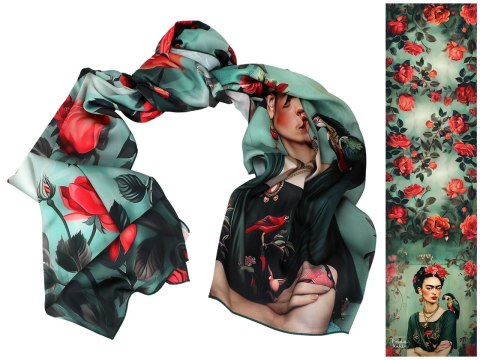 Szal - Inspirowany malarstwem F. Kahlo (CARMANI) Szal - Inspirowany malarstwem F. Kahlo (CARMANI)
