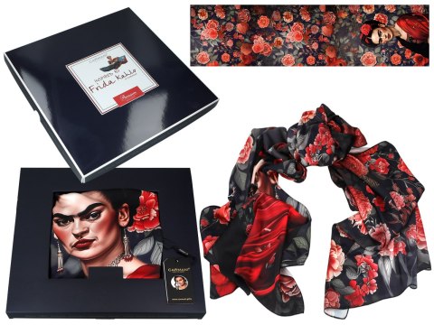 Szal - Inspirowany malarstwem F. Kahlo (CARMANI) Szal - Inspirowany malarstwem F. Kahlo (CARMANI)