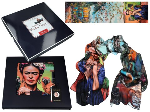 Szal - Inspirowany malarstwem F. Kahlo (CARMANI) Szal - Inspirowany malarstwem F. Kahlo (CARMANI)