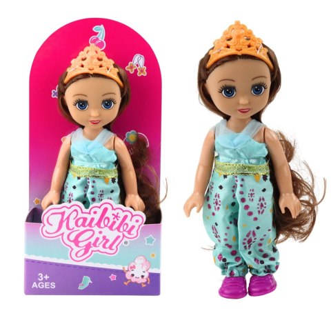 Mini Laleczka Księżniczka Korona Zdobiona Sukienka 17cm Mix Mini Laleczka Księżniczka Korona Zdobiona Sukienka 17cm Mix