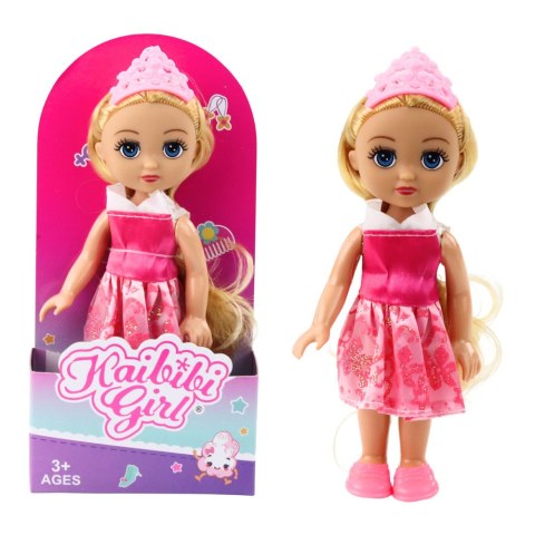 Mini Laleczka Księżniczka Korona Zdobiona Sukienka 17cm Mix Mini Laleczka Księżniczka Korona Zdobiona Sukienka 17cm Mix