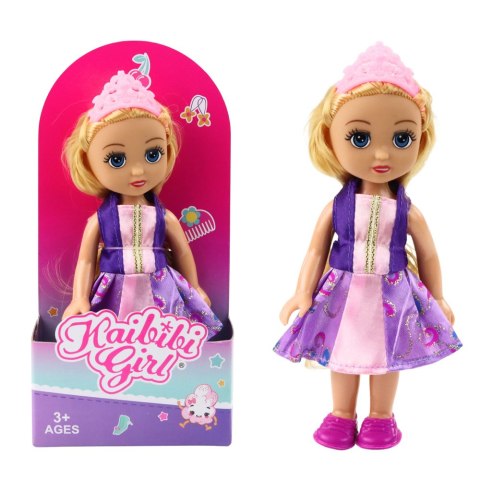 Mini Laleczka Księżniczka Korona Zdobiona Sukienka 17cm Mix Mini Laleczka Księżniczka Korona Zdobiona Sukienka 17cm Mix