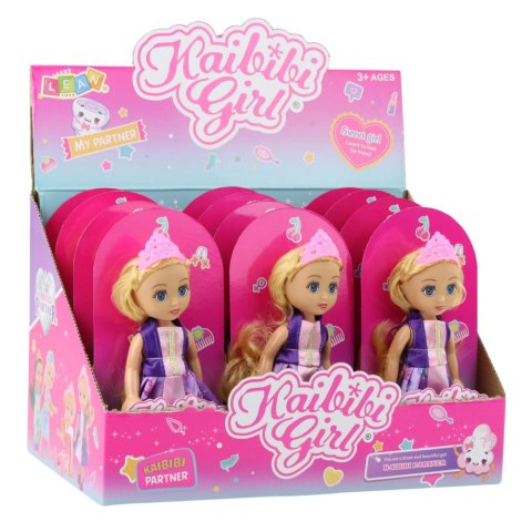Mini Laleczka Księżniczka Korona Zdobiona Sukienka 17cm Mix Mini Laleczka Księżniczka Korona Zdobiona Sukienka 17cm Mix