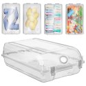 Pojemnik organizer pudełko zamykane na buty obuwie do przechowywania butów 33x19 cm