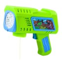 Pistolet Na Bańki Mydlane Dioda LED Zielony Dinozaury