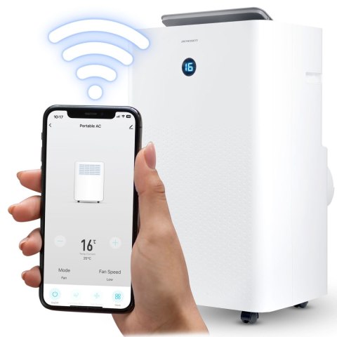 Klimatyzator przenośny 14000 BTU osuszacz grzanie WiFi 37l/24h Berdsen BD-583 Klimatyzator przenośny 14000 BTU osuszacz grzanie WiFi 37l/24h Berdsen BD-583