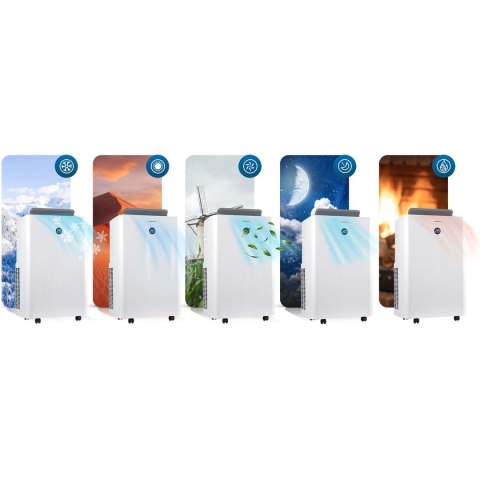 Klimatyzator przenośny 14000 BTU osuszacz grzanie WiFi 37l/24h Berdsen BD-583 Klimatyzator przenośny 14000 BTU osuszacz grzanie WiFi 37l/24h Berdsen BD-583