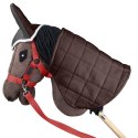 Zestaw Skippi - Hobby Horse Gniady - Derka szary i brąz - Kantar czerwony