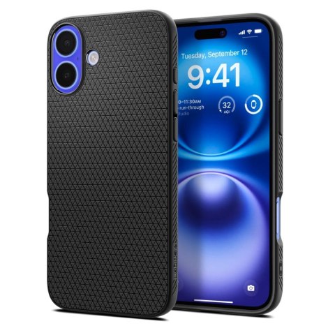 Etui case na iPhone 16 Liquid Air - czarne Etui case na iPhone 16 Liquid Air - czarne