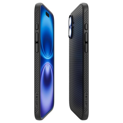 Etui case na iPhone 16 Liquid Air - czarne Etui case na iPhone 16 Liquid Air - czarne