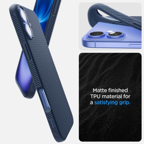 Etui case na iPhone 16 Liquid Air - niebieskie Etui case na iPhone 16 Liquid Air - niebieskie