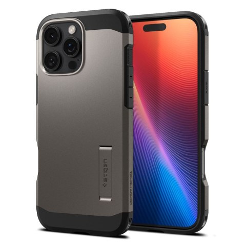 Etui case na iPhone 16 Pro z podstawką Tough Armor MagSafe - gunmetal Etui case na iPhone 16 Pro z podstawką Tough Armor MagSafe - gunmetal