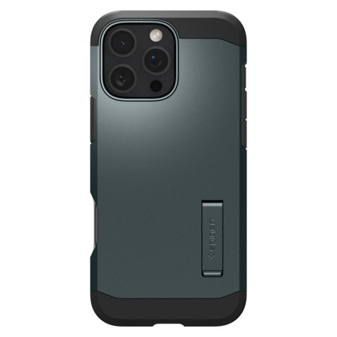 Etui case na iPhone 16 Pro z podstawką Tough Armor MagSafe - zielone Etui case na iPhone 16 Pro z podstawką Tough Armor MagSafe - zielone