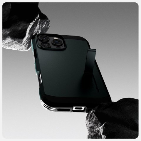 Etui case na iPhone 16 Pro z podstawką Tough Armor MagSafe - zielone Etui case na iPhone 16 Pro z podstawką Tough Armor MagSafe - zielone