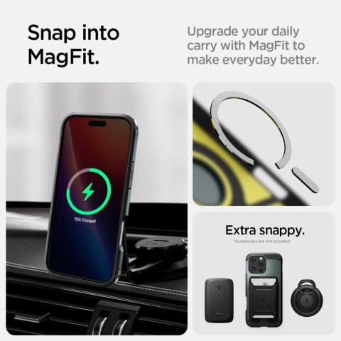 Etui case na iPhone 16 Pro z podstawką Tough Armor MagSafe - zielone Etui case na iPhone 16 Pro z podstawką Tough Armor MagSafe - zielone