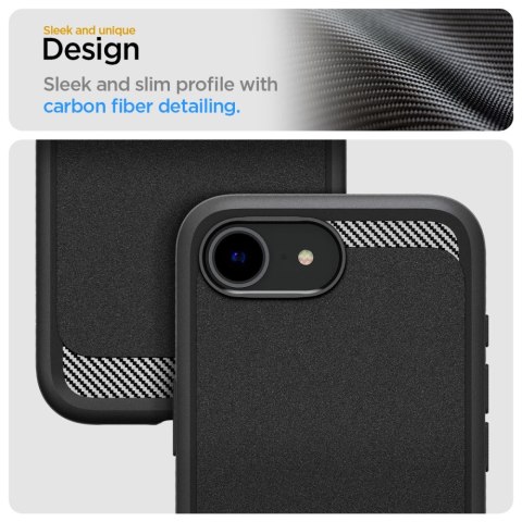 Etui case na iPhone 16e Rugged Armor MagSafe - czarne Etui case na iPhone 16e Rugged Armor MagSafe - czarne