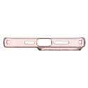 Etui case na iPhone 15 Pro Max Liquid Crystal Glitter - różowo przezroczyste