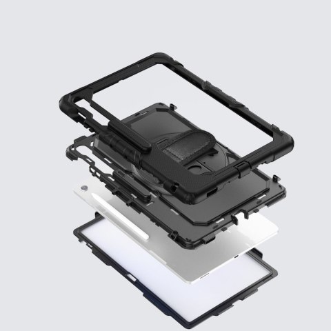 Etui pokrowiec na Samsung Galaxy Tab S10 FE+ Solid - czarne Etui pokrowiec na Samsung Galaxy Tab S10 FE+ Solid - czarne