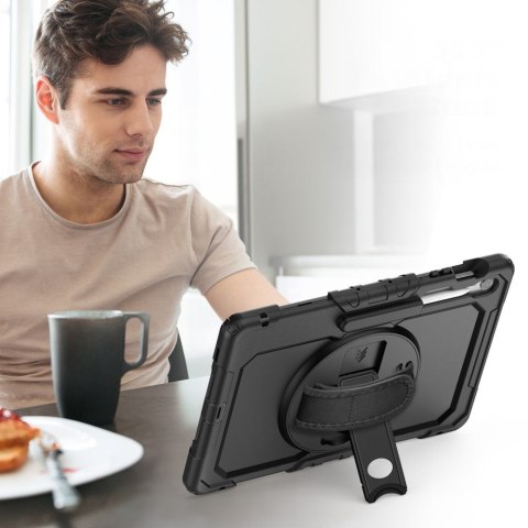 Etui pokrowiec na Samsung Galaxy Tab S10 FE+ Solid - czarne Etui pokrowiec na Samsung Galaxy Tab S10 FE+ Solid - czarne
