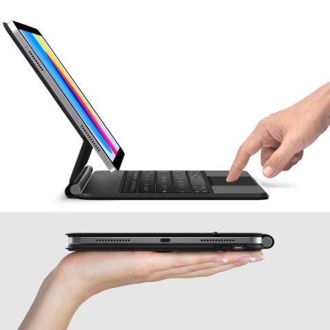Etui z klawiaturą na iPad 10.9'' 2022 / iPad 11'' 2025 Smartcase Magnetic - czarne Etui z klawiaturą na iPad 10.9'' 2022 / iPad 11'' 2025 Smartcase Magnetic - czarne