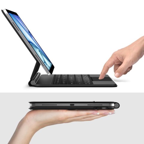 Etui z klawiaturą na iPad Air 10.9'' 2020 / 2022 / iPad Air 11'' 2024 / 2025 Smartcase Magnetic - czarne Etui z klawiaturą na iPad Air 10.9'' 2020 / 2022 / iPad Air 11'' 2024 / 2025 Smartcase Magnetic - czarne