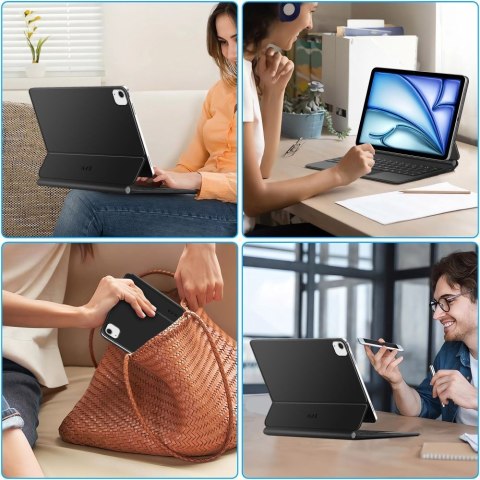 Etui z klawiaturą na iPad Air 10.9'' 2020 / 2022 / iPad Air 11'' 2024 / 2025 Smartcase Magnetic - czarne Etui z klawiaturą na iPad Air 10.9'' 2020 / 2022 / iPad Air 11'' 2024 / 2025 Smartcase Magnetic - czarne