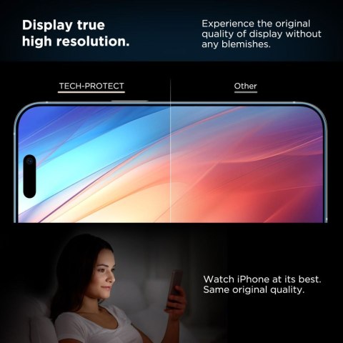 Szkło hartowane na iPhone 16 Pro z ramką instalacyjną Quick Set+ - 2 szt. Szkło hartowane na iPhone 16 Pro z ramką instalacyjną Quick Set+ - 2 szt.
