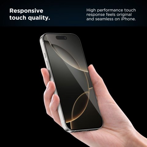 Szkło hartowane na iPhone 16 Pro z ramką instalacyjną Quick Set+ - 2 szt. Szkło hartowane na iPhone 16 Pro z ramką instalacyjną Quick Set+ - 2 szt.