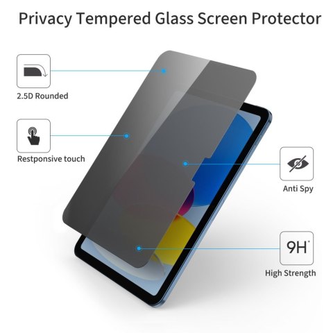 Szkło prywatyzujące na iPad 10.9'' 2022 / iPad 11'' 2025 Glass Spy+ Szkło prywatyzujące na iPad 10.9'' 2022 / iPad 11'' 2025 Glass Spy+