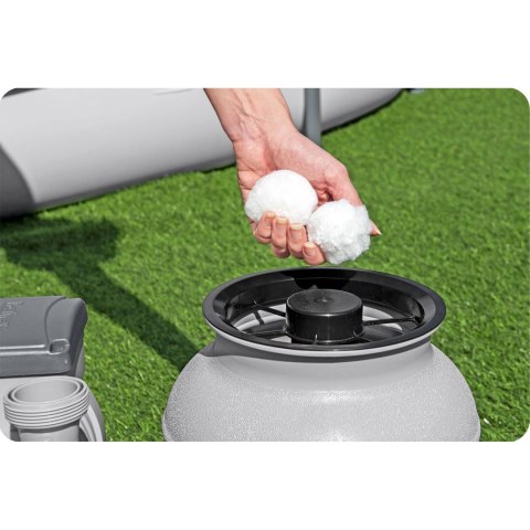 Pompa piaskowa do basenów + kulki filtracyjne 6056 l/h Bestway 58497